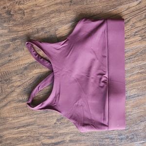 NWOT Fabletics No-Bounce Sports Bra Burgundy sz Small